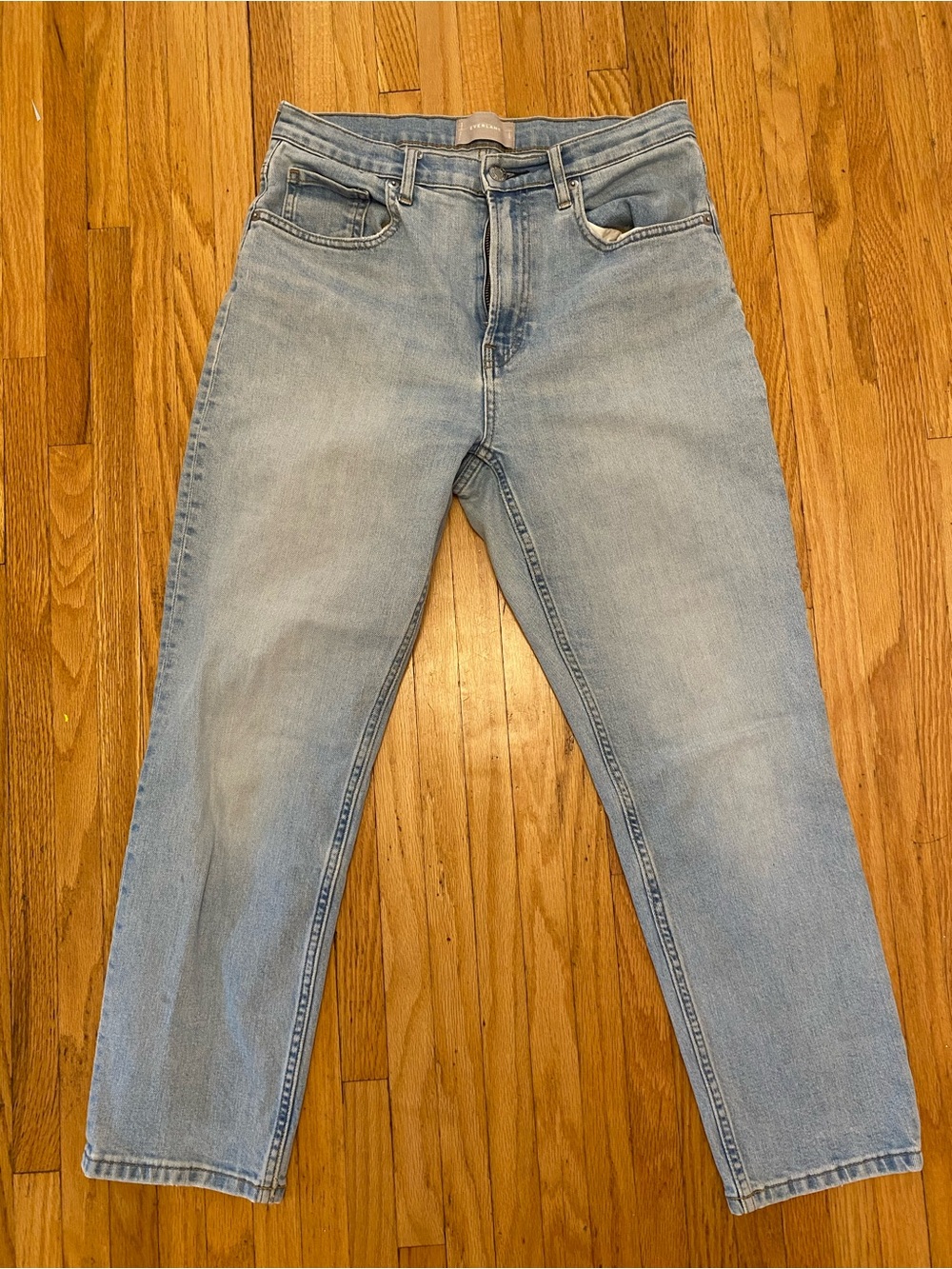 Everlane Light Blue Straight-Leg Jeans